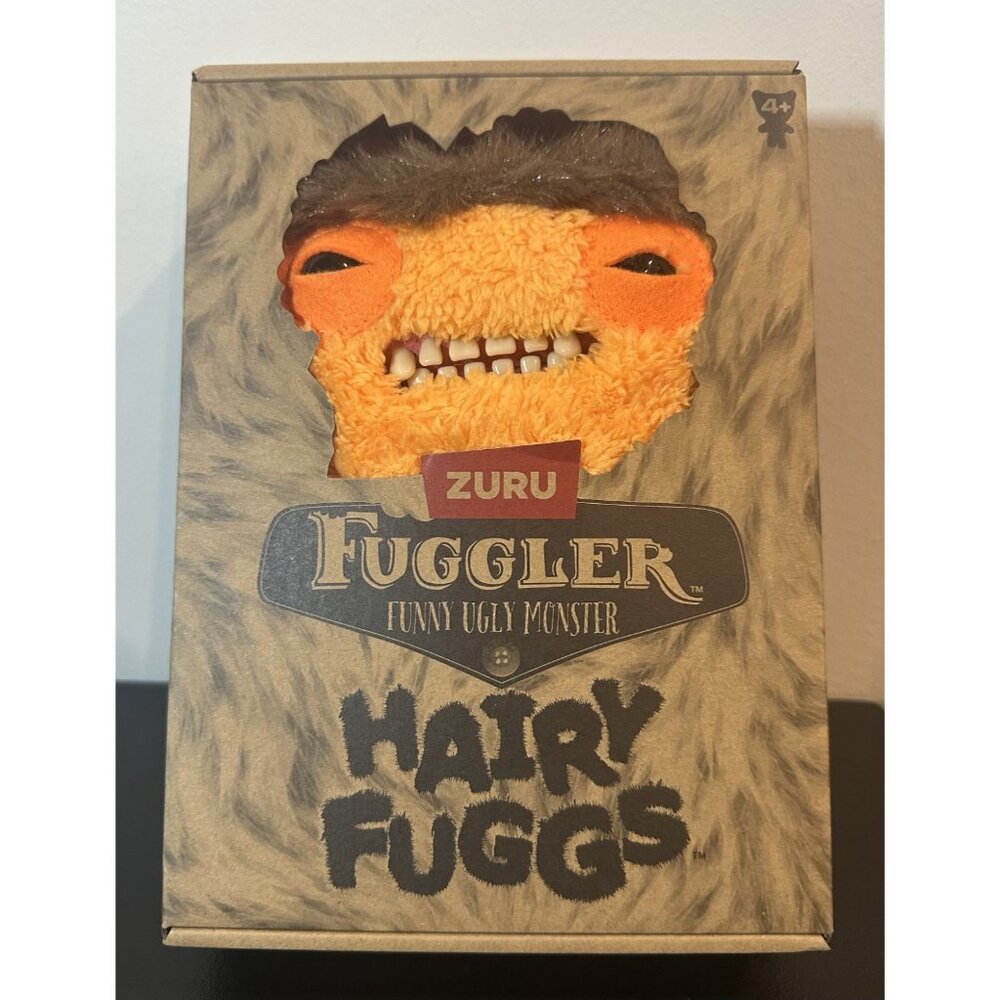 NIB Zuru‎ Fuggler Hairy Fuggs Orange MUNCH Funny Ugly Monster 9"
